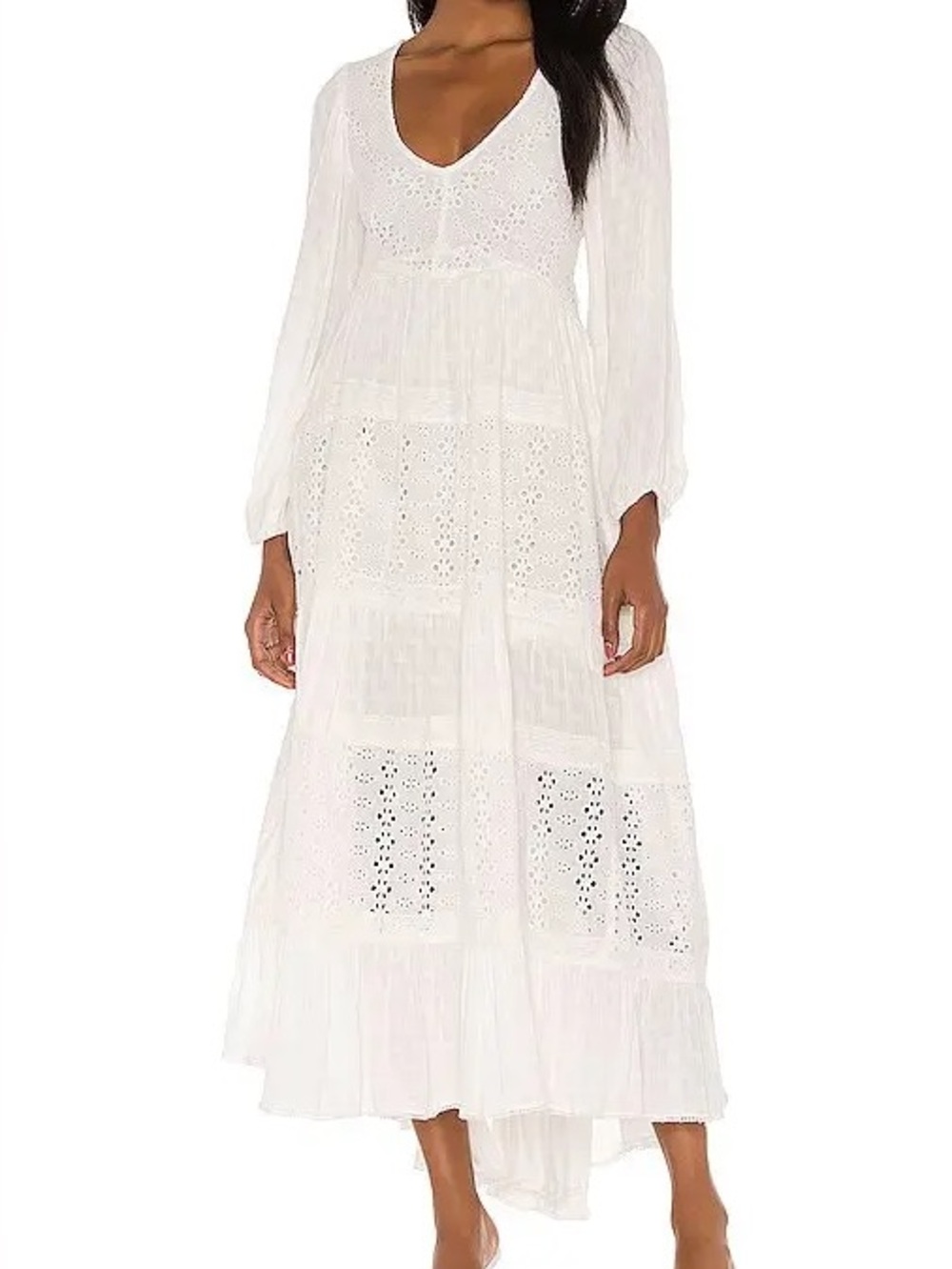 New Free People Eyelet Mockingbird Maxi Dress